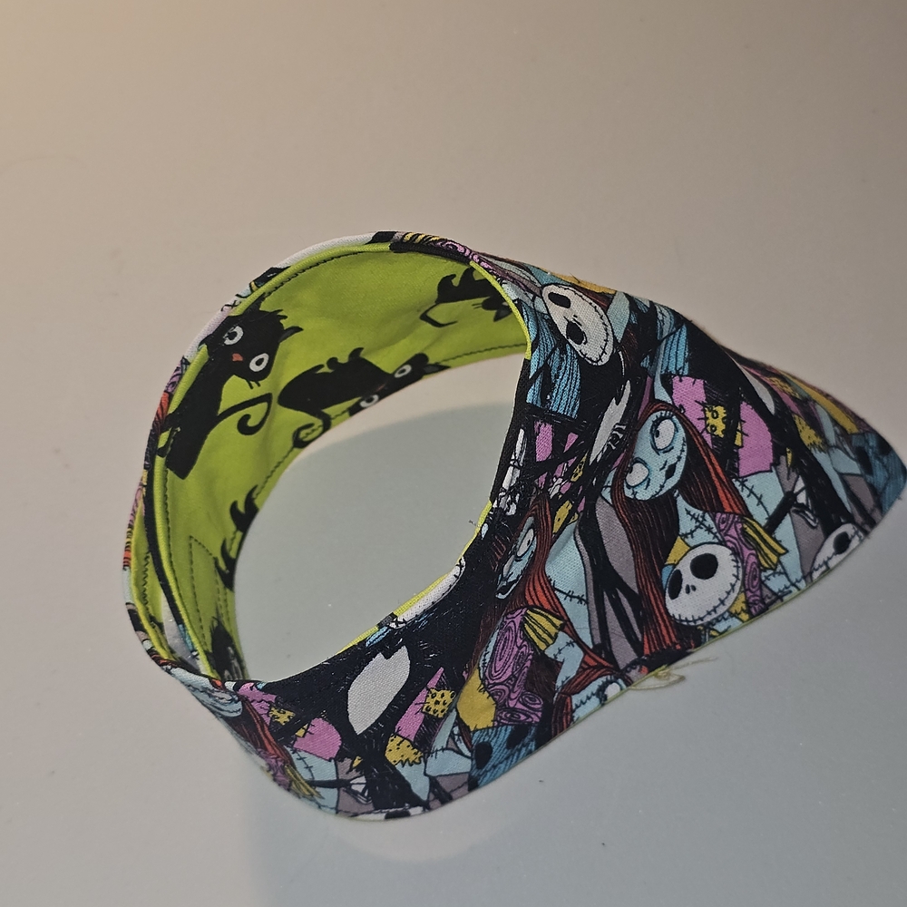 Hand Crafted Reversible Small Pet Bandana|| NBC&Black Cats